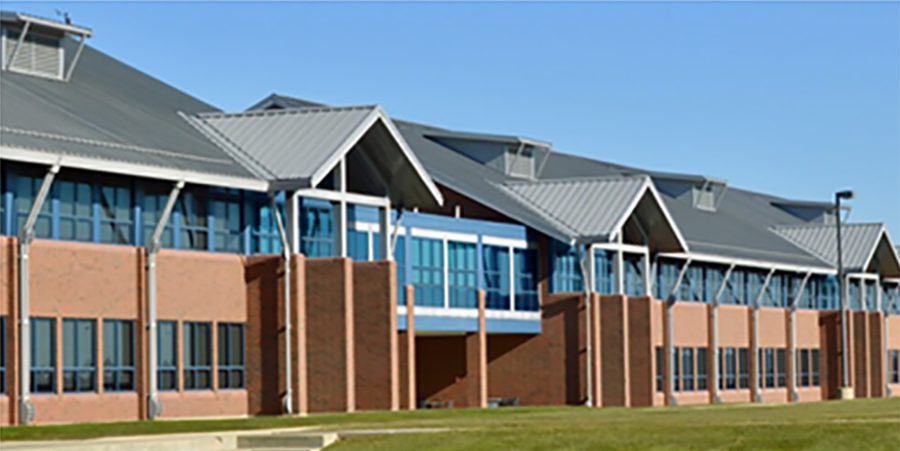 Photo of campus buildings at Heartland Community College