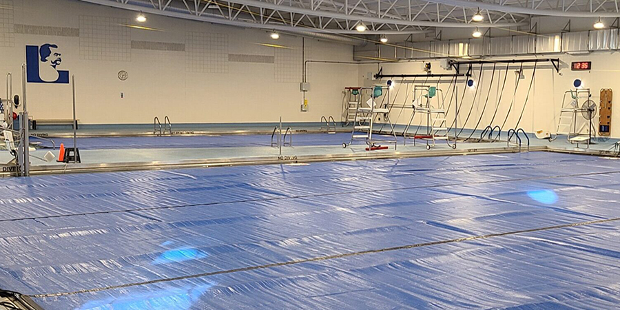 Photo of pool covers at John A Logan College