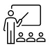 Vector icon of classroom